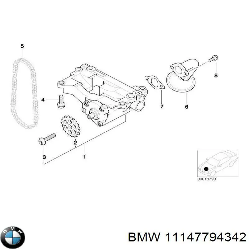 Купити 11147794342 BMW 