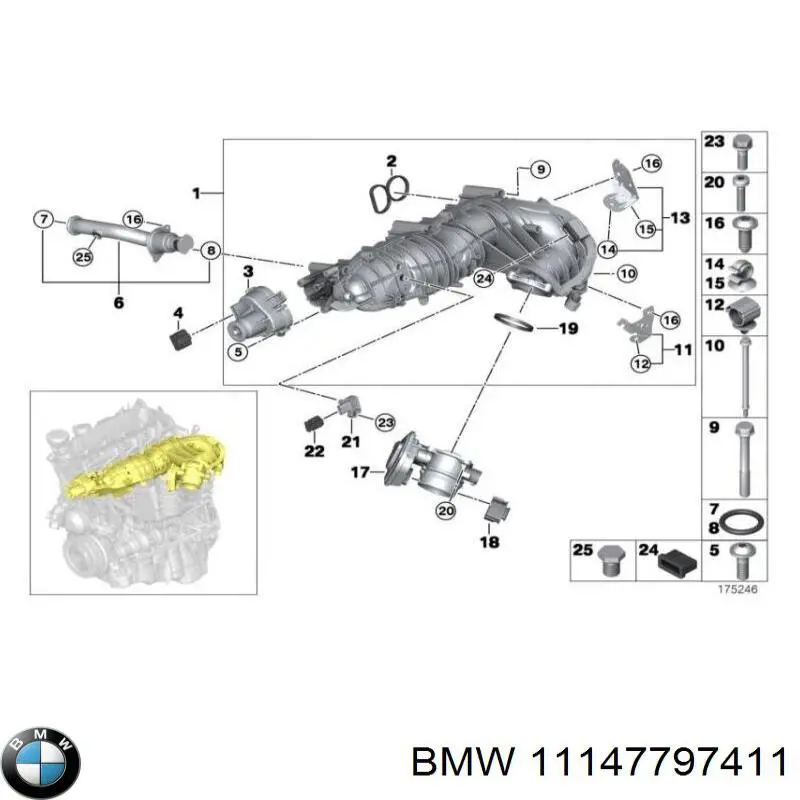  BMW 11147797411 ціна, від 50.68 USD
