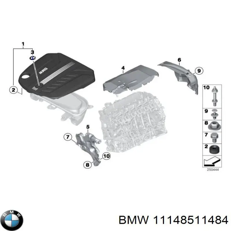 11148511484 BMW Екран двигуна