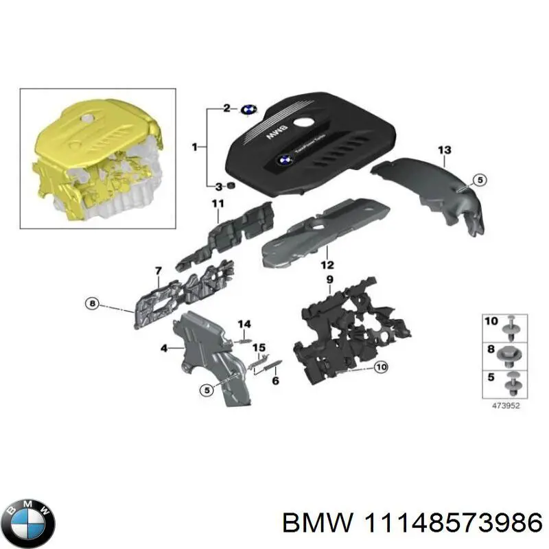  BMW 11148580379 ціна, від 2.54 USD
