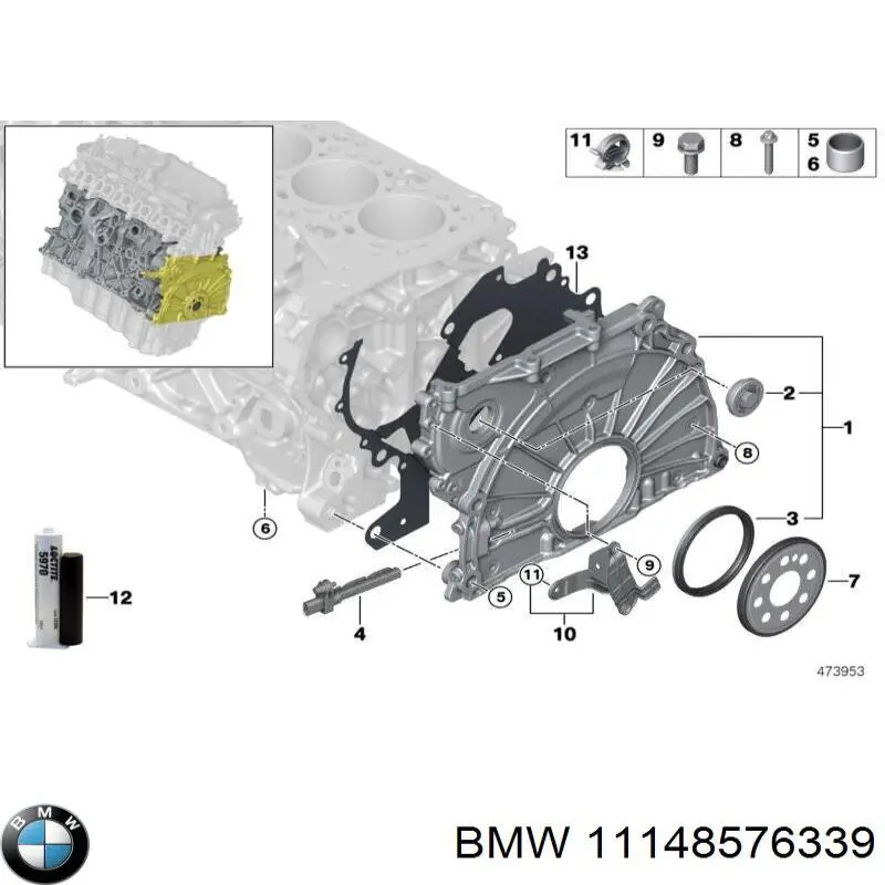 Пробка піддона двигуна BMW 11148576339 ціна, від 16.24 USD