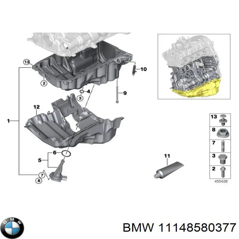  BMW 11148580377 ціна, від 4.42 USD