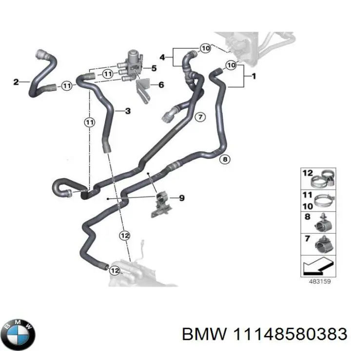  BMW 11148580383 ціна, від 36.73 USD