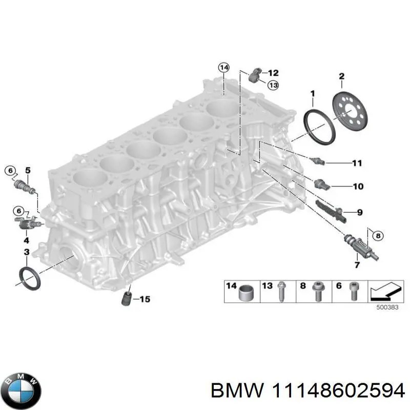 Сальник коленвалу 11148602594 BMW