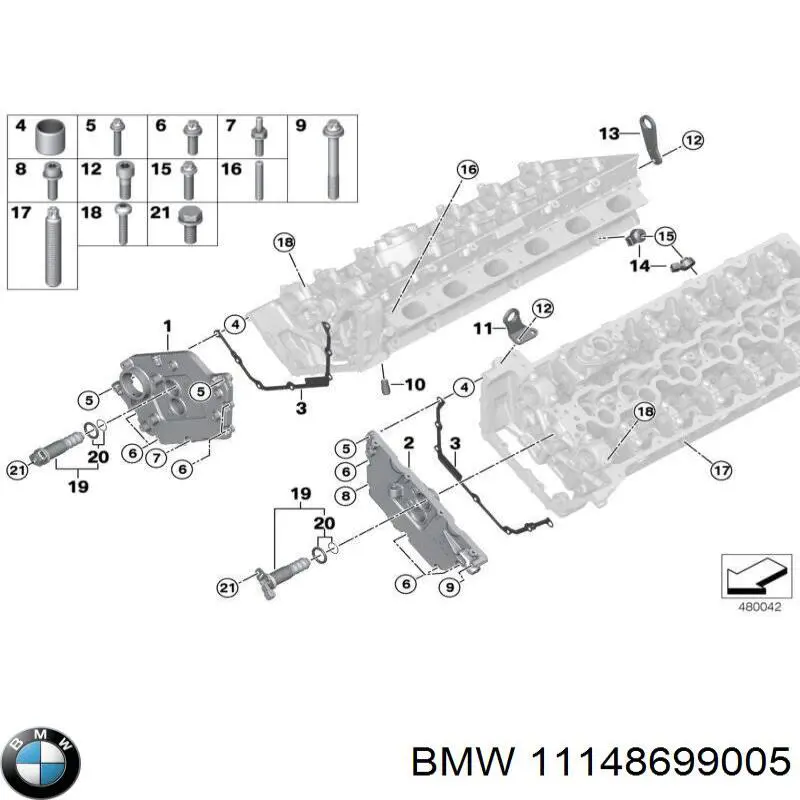 Кришка двигуна передня BMW 11148699008 ціна, від 96.22 USD