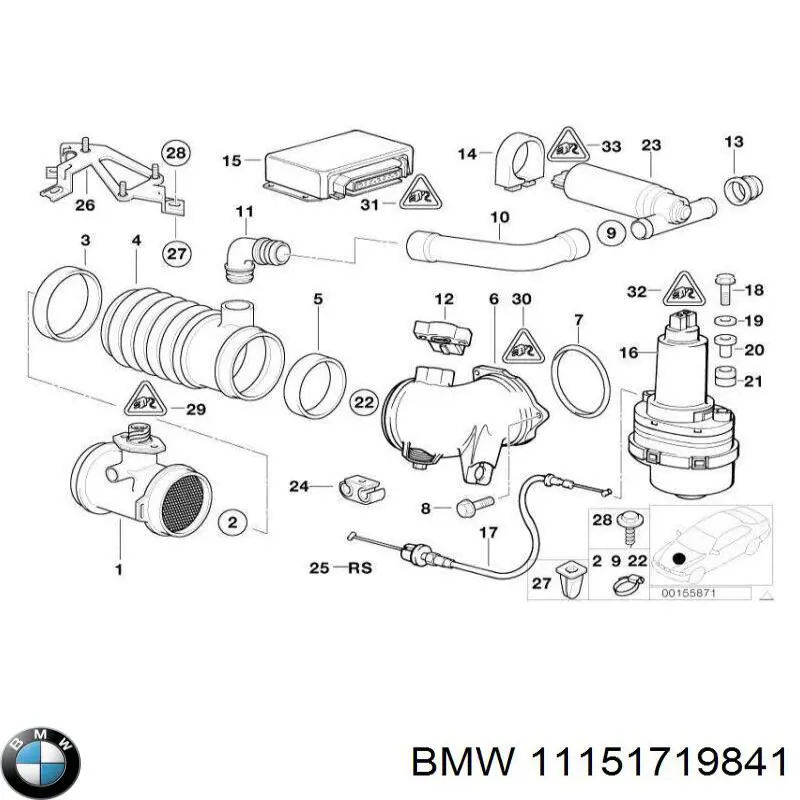 Купити 11151719841 BMW 