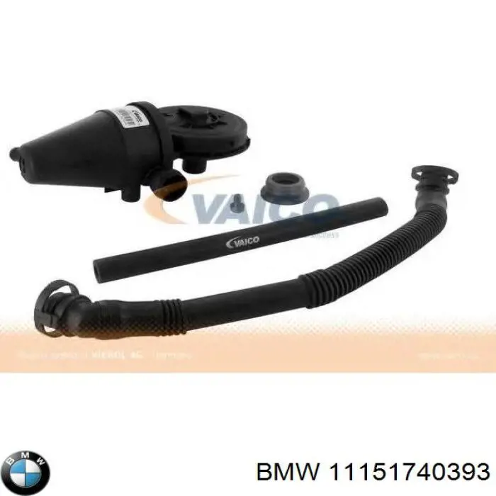 11151740393 BMW патрубок вентиляції картера, масловіддільника