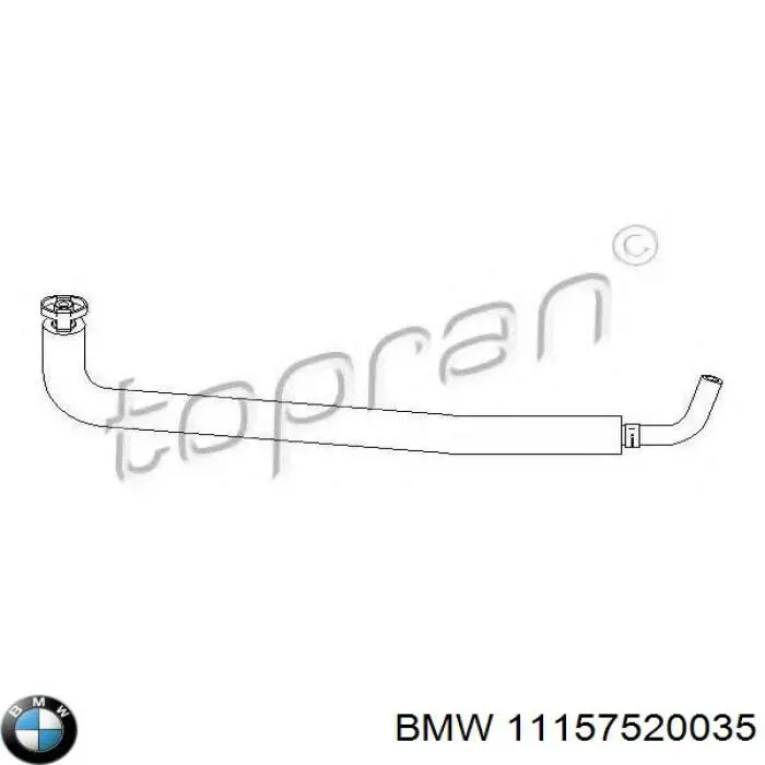 Купити 11157520035 BMW Шланг для видалення повітря