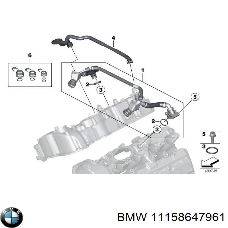 Купити 11158647961 BMW Шланг для видалення повітря