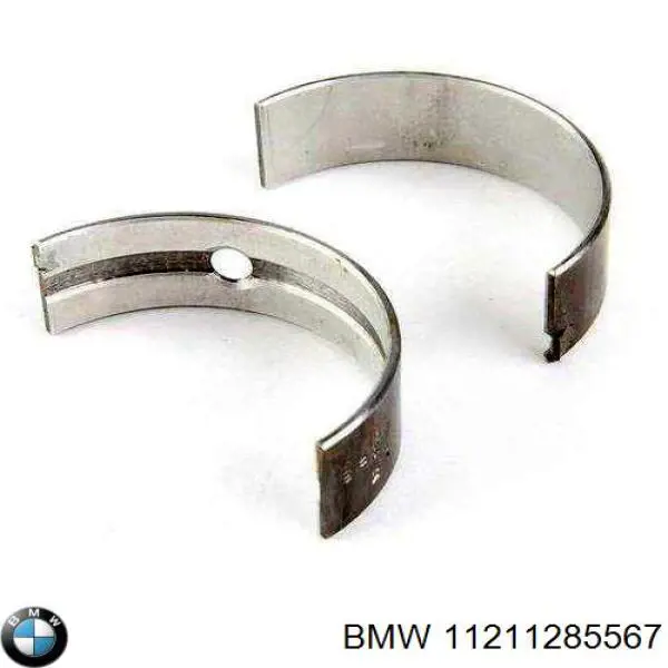 11211285567 BMW вкладиші колінвала, корінні, комплект, стандарт (std)