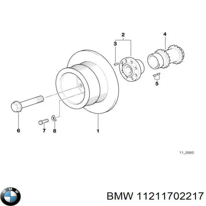 Купити 11211702217 BMW Шестерня фазорегулятора
