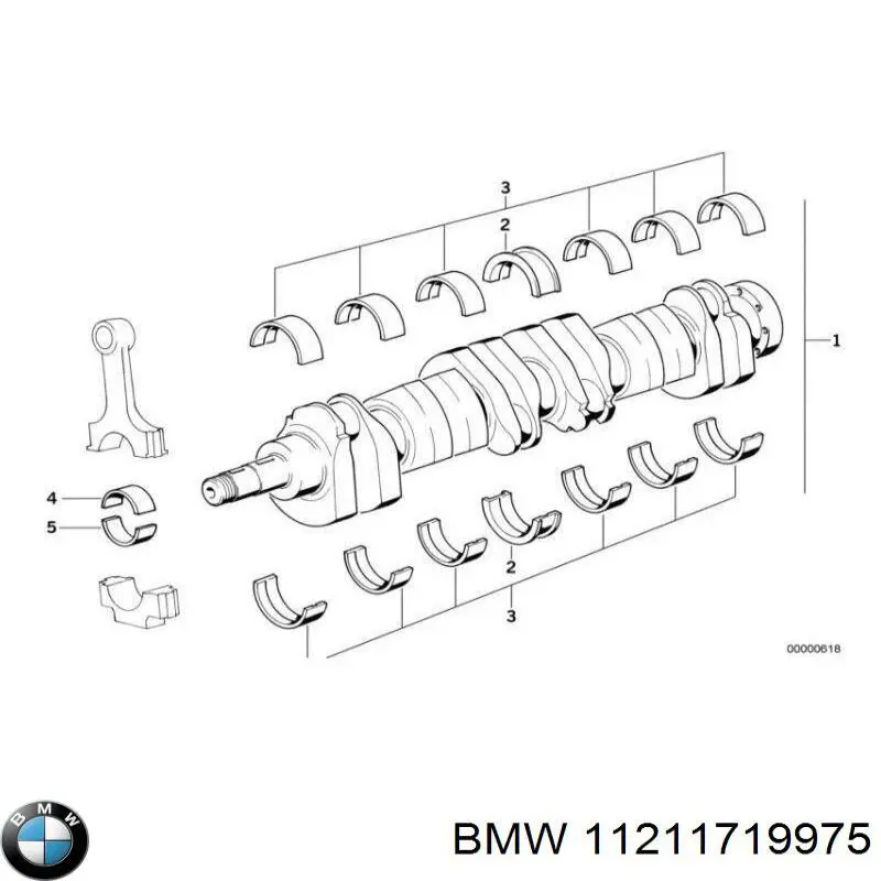 11211719975 BMW Колінвал двигуна