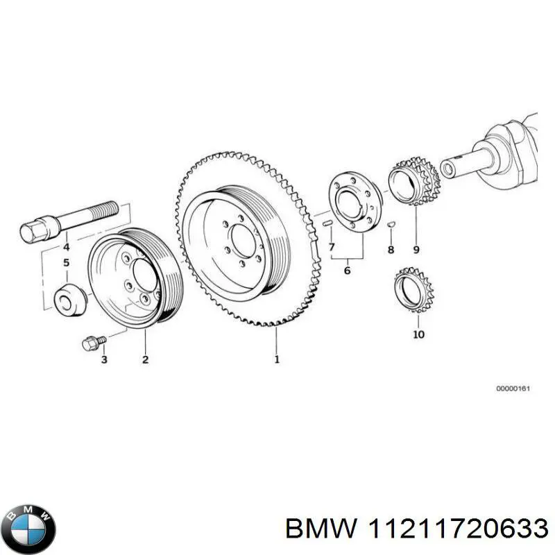 Болт колінвалу на BMW 5 (E34)