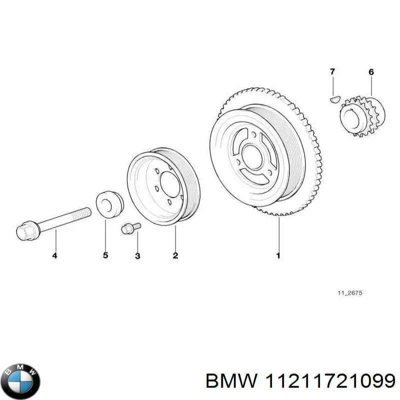 Маточина шківа колінвала BMW 11211721099 ціна, від 76.98 USD