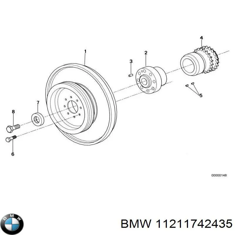 Купити 11211742434 BMW Зірка колінчастого вала