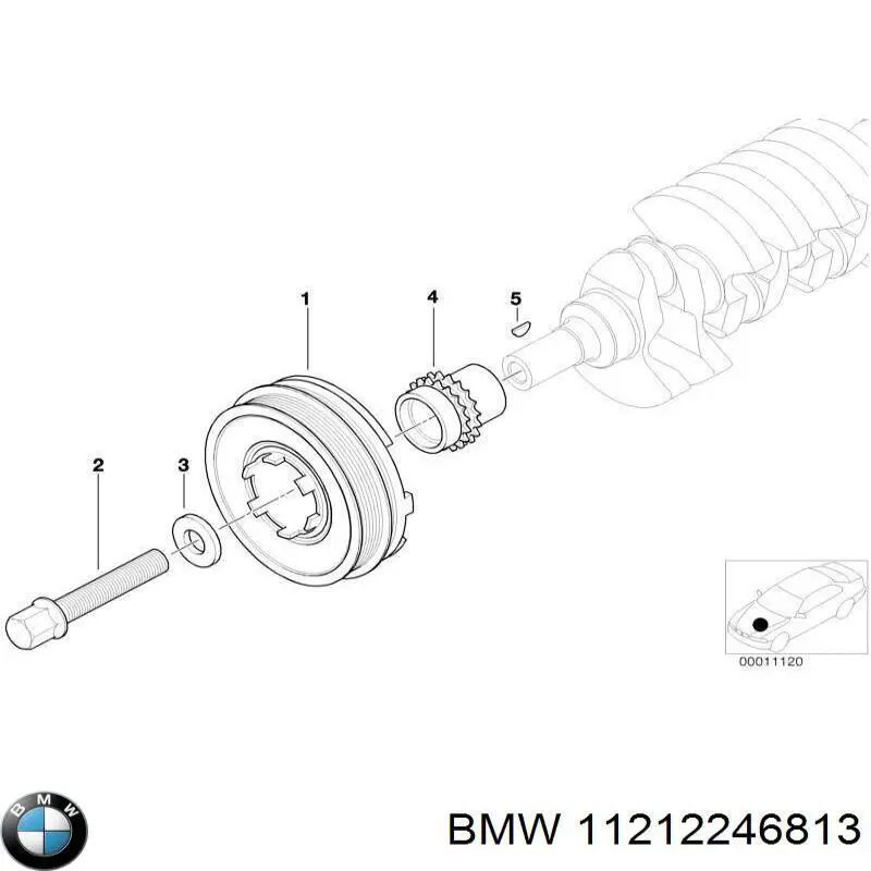 Купити 11212246813 BMW Зірка колінчастого вала