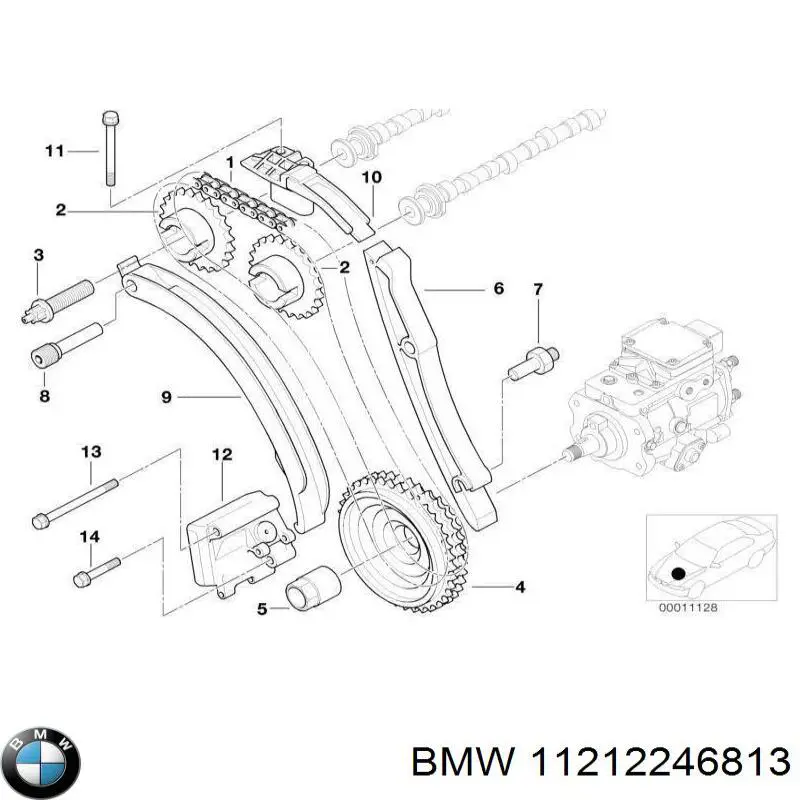 Зірка-шестерня приводу коленвалу двигуна BMW 11212246813 ціна, від 22.50 USD