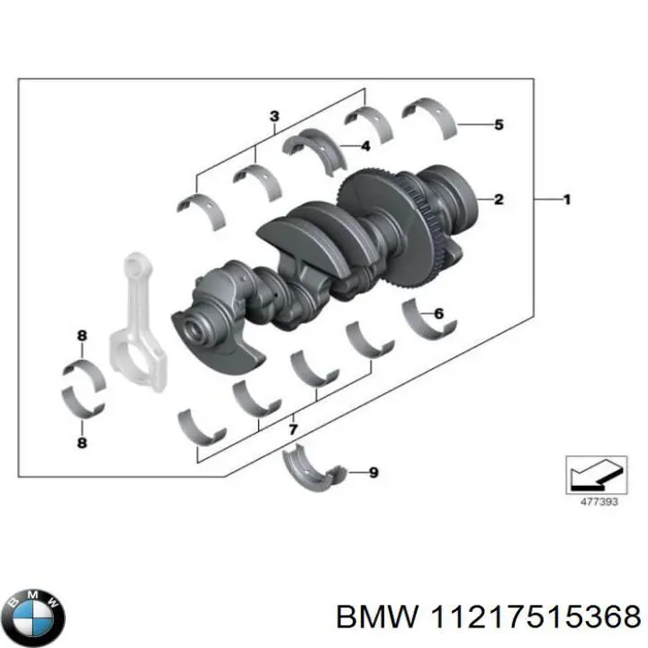  BMW 11217515368 ціна, від 52.36 USD
