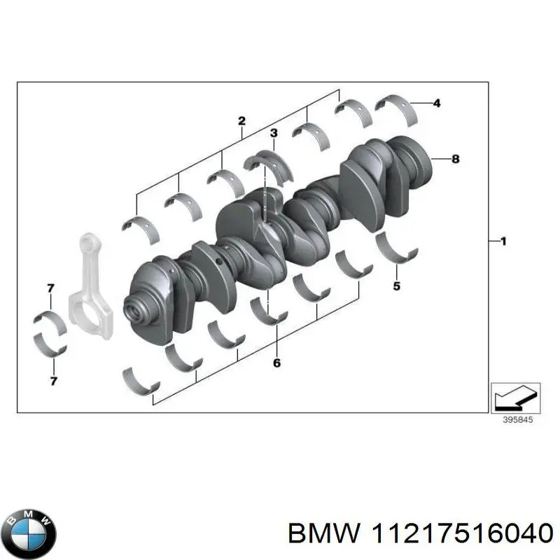 Колінвал 11210390922 BMW