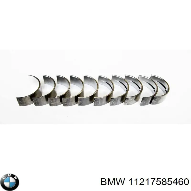 11217585460 BMW вкладиші колінвала, корінні, комплект, стандарт (std)