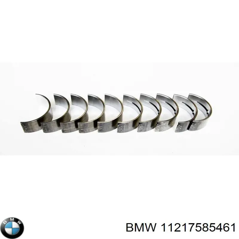 11217585461 BMW вкладиші колінвала, корінні, комплект, стандарт (std)