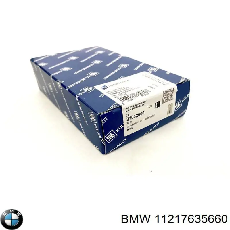 Купити 11217635660 BMW Вкладиші колінвала, шатунні, комплект, 1-й ремонт (+0,25)