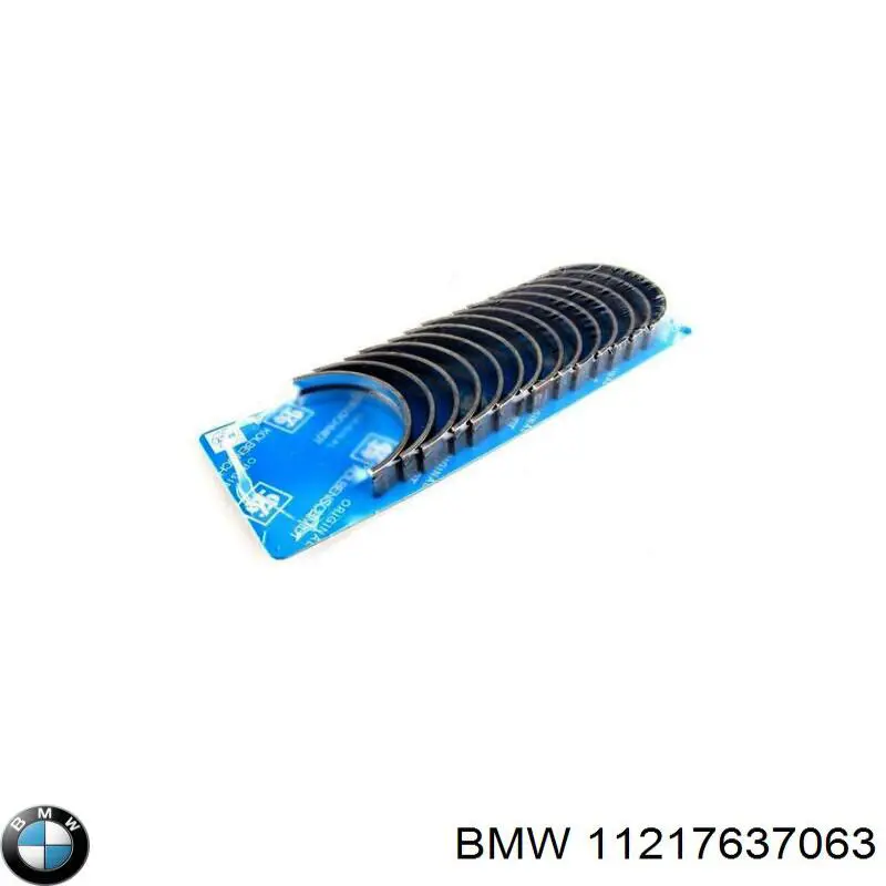 Вкладиші коленвала, корінні, комплект, 1-й ремонт (+0,25) BMW 11217637063 ціна, від 46.66 USD