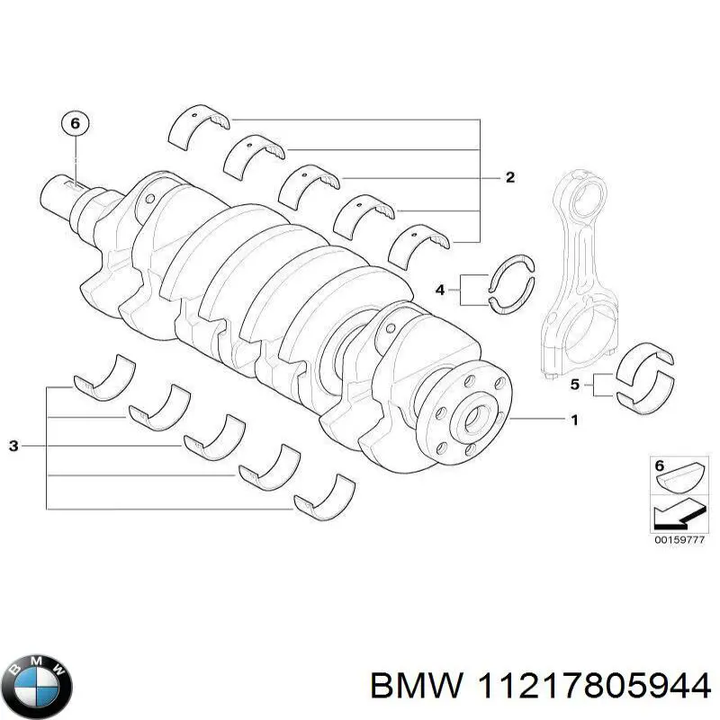 11217805944 BMW зірка-шестерня приводу коленвалу двигуна