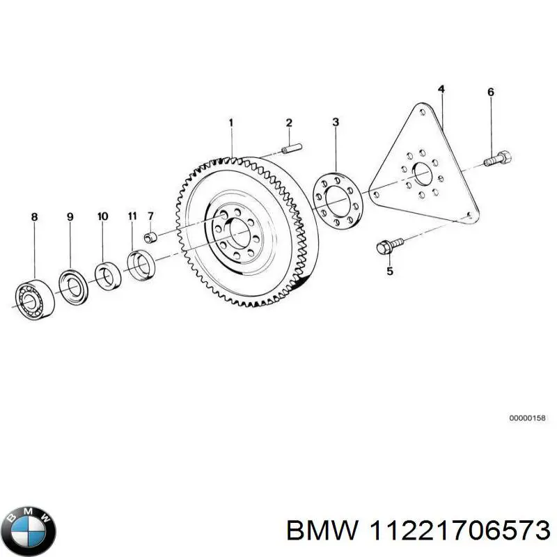 11221706573 BMW Демпферний маховик