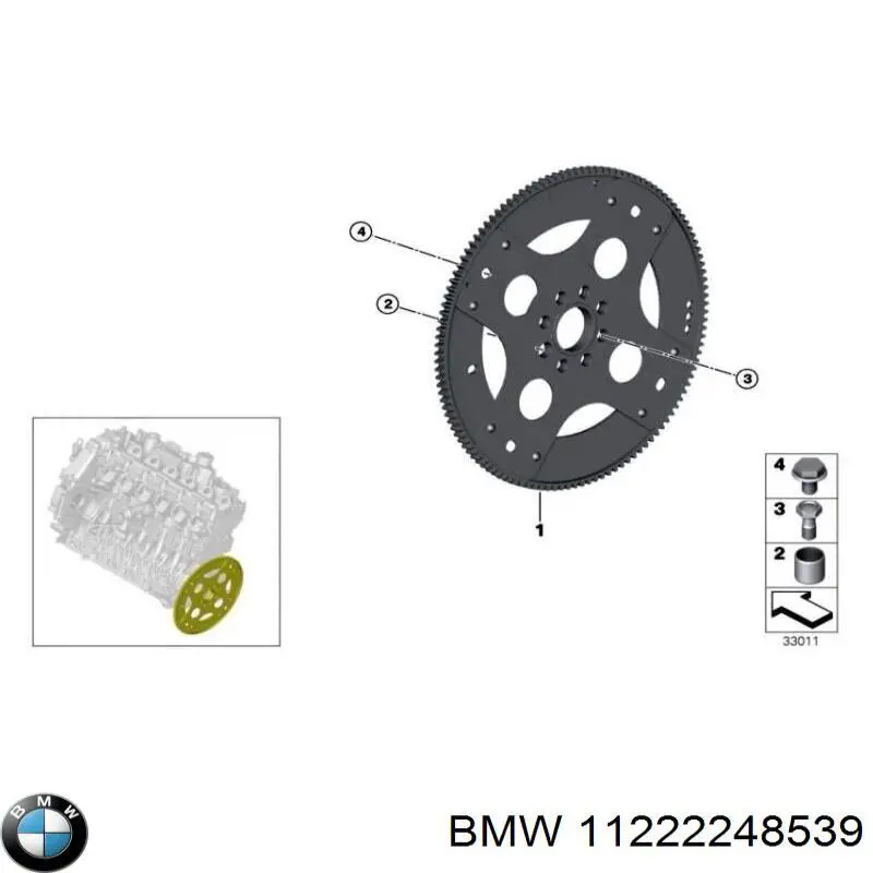 Маховик двигуна BMW 11222248539 ціна, від 126.69 USD