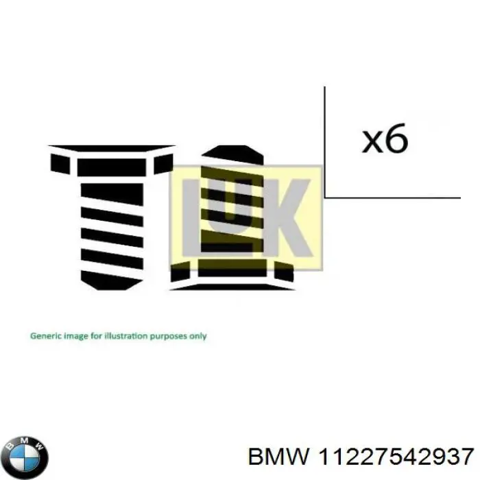 Болт кріплення маховика LUK 411024710 ціна, від 53.70 USD