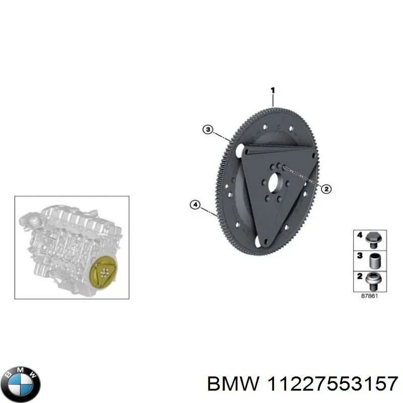 Демпферний маховик на BMW 7 (F01, F02, F03, F04)