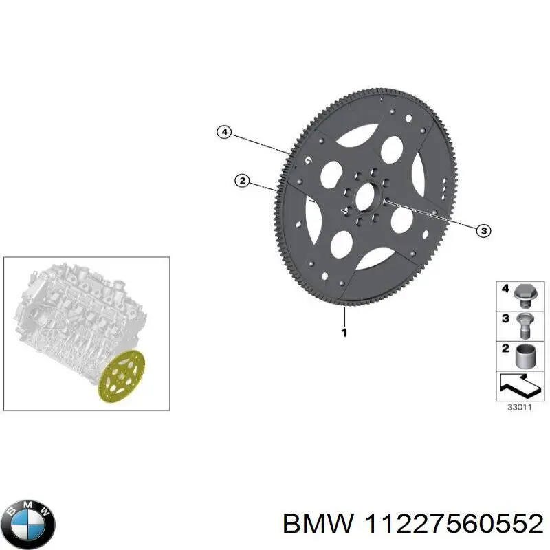 11227560552 BMW Демпферний маховик