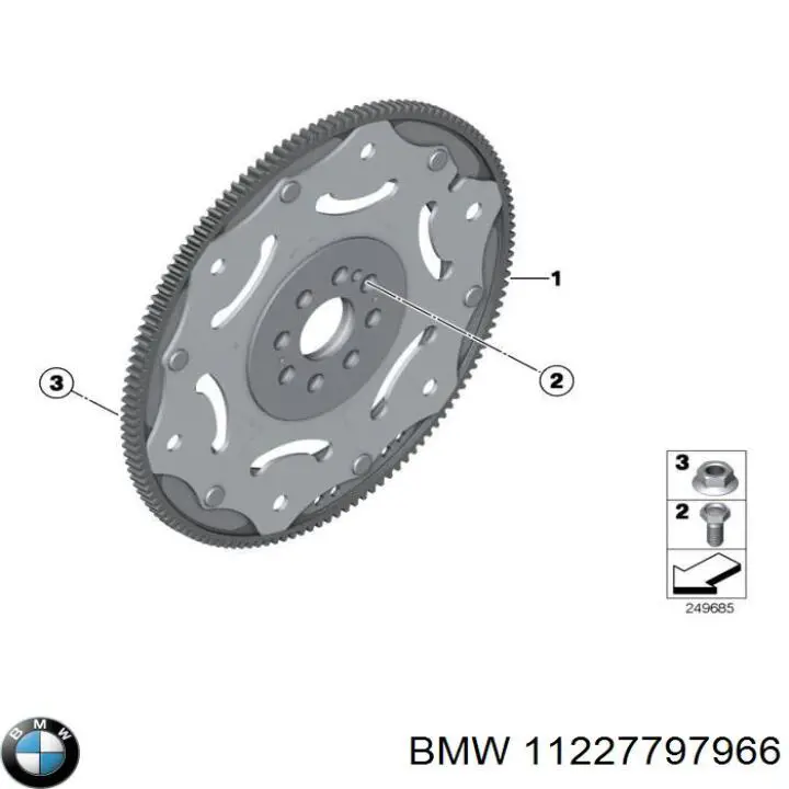 Болт головки блока циліндрів, ГБЦ 11227797966 BMW