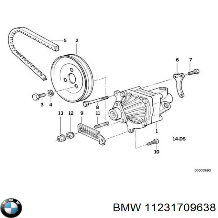 Клиновий ремінь BMW 11231709638 ціна, від 3.15 USD