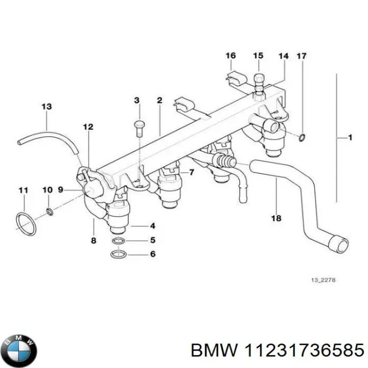 Купити 11231736585 BMW 