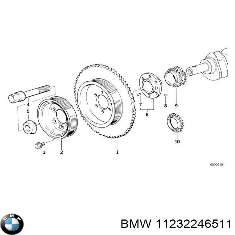 Купити 11232246511 BMW Шків колінчастого вала