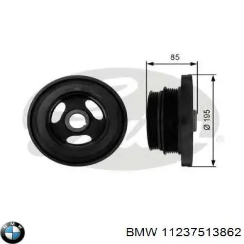 Шків колінвала 11237513862 BMW