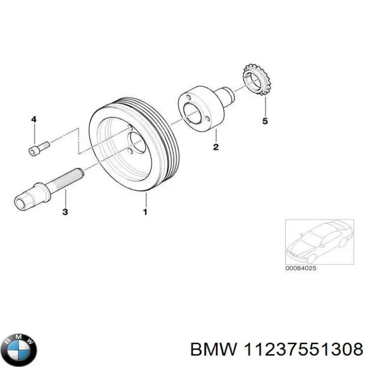 Купити 11237551308 BMW Шків колінчастого вала