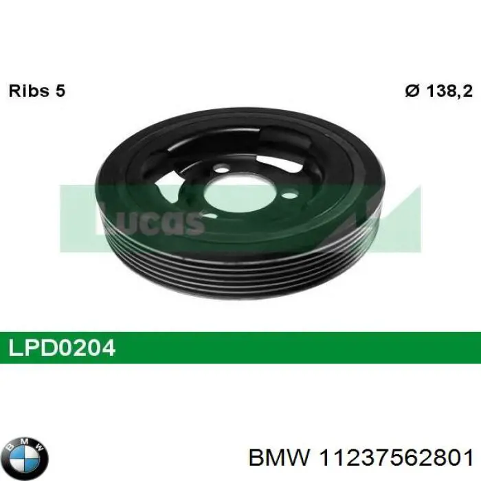 Купити 11237562801 BMW Шків колінчастого вала