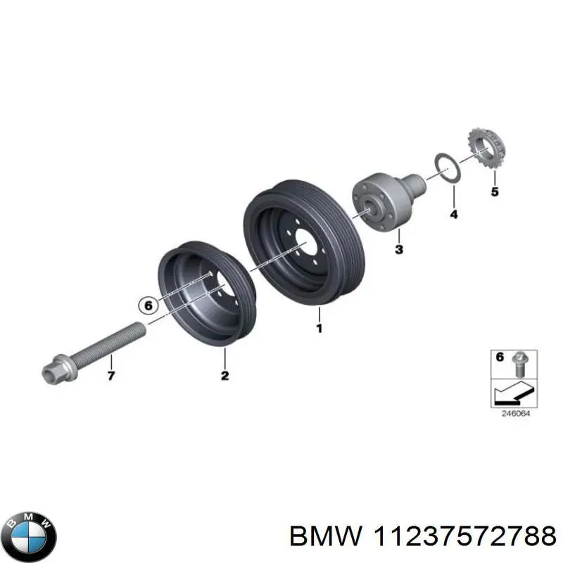 11237572788 BMW Демпфер колінвалу