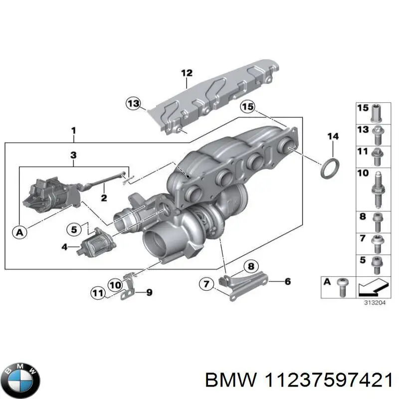 Купити 11237597421 BMW Маточина шківа колінвала