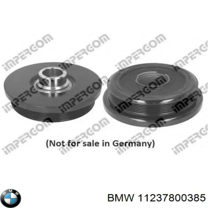 Шків колінвала (демпфер ) BMW 11237800385 ціна, від 293.51 USD