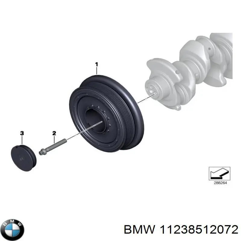 Шків колінвала 11238512072 BMW