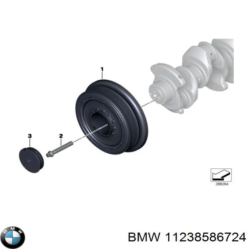 Болт колінвалу BMW 11238586724 ціна, від 3.53 USD