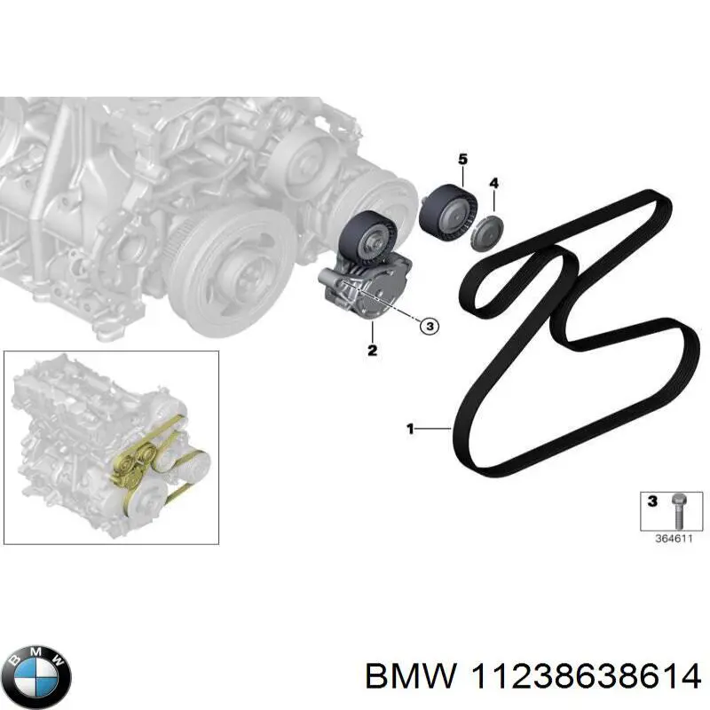 Шків колінвала 2384185 BMW