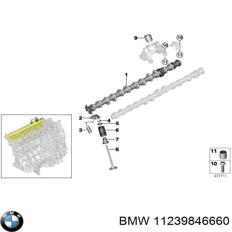 Шків колінвала (демпфер ) BMW 11239846660 ціна, від 422.35 USD