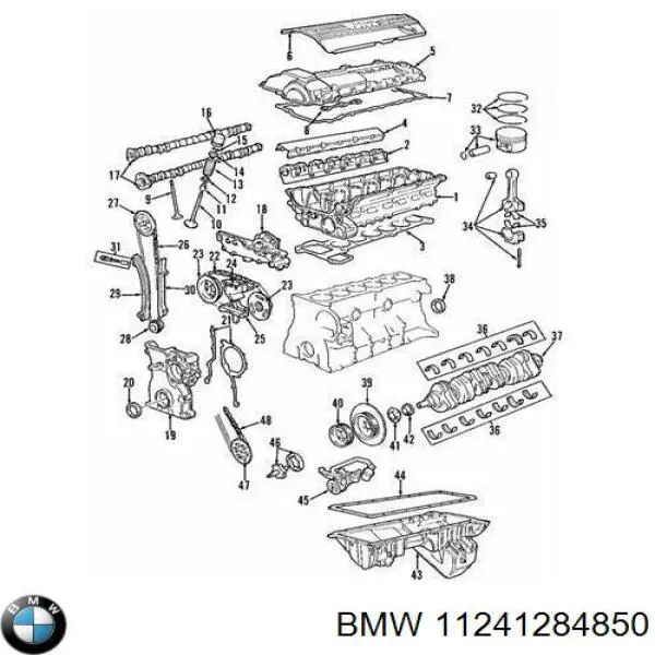 Купити 11241284850 BMW Вкладиші коленвала шатунні