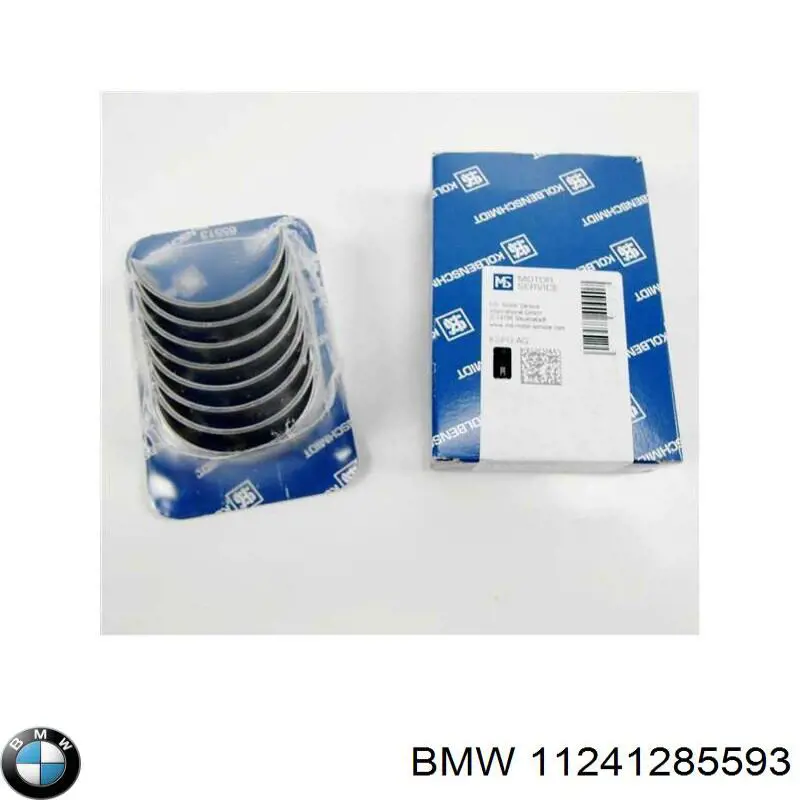 Вкладиші колінвала, шатунні, комплект, 1-й ремонт (+0,25) 11241285593 BMW