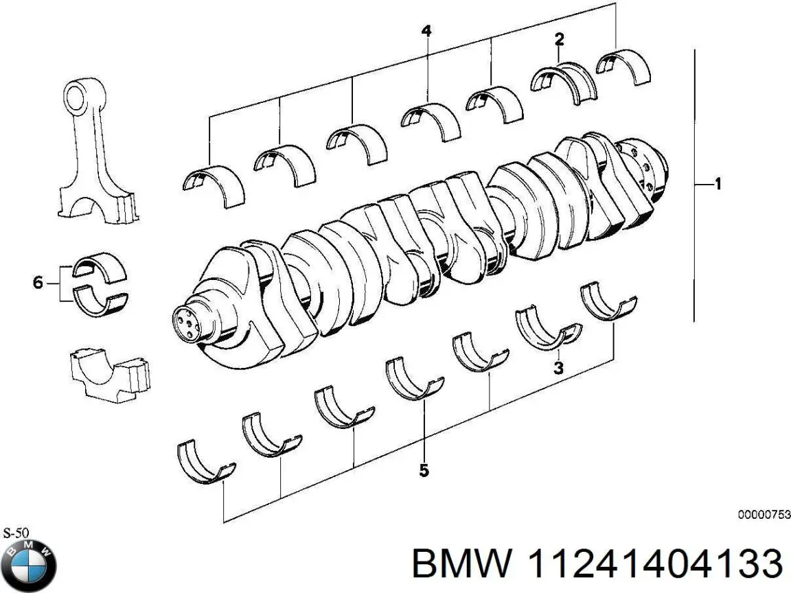 11241404133 BMW Підшипник шатуна